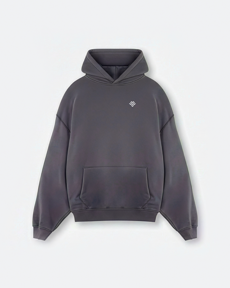 Heavyweight Warm Up Hoodie (Washed Black)