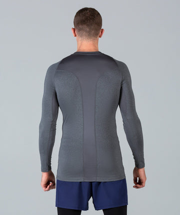 Rush Base Layer Long Sleeve (Grey) - Machine Fitness